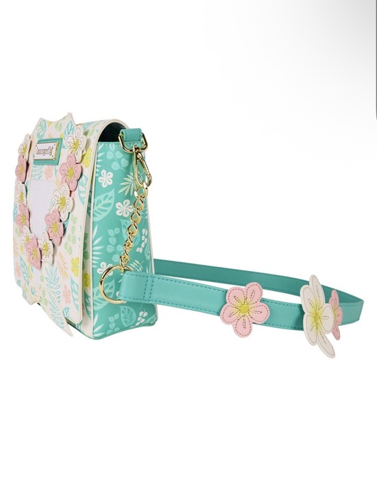 NWT Loungefly Tropical Floral Shirt Lei crossbody bag - Picture 3 of 4